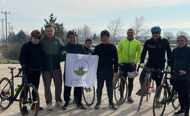 Bursa Osmangazi'de zorlu doğa koşullarında bisiklet eğitimi 