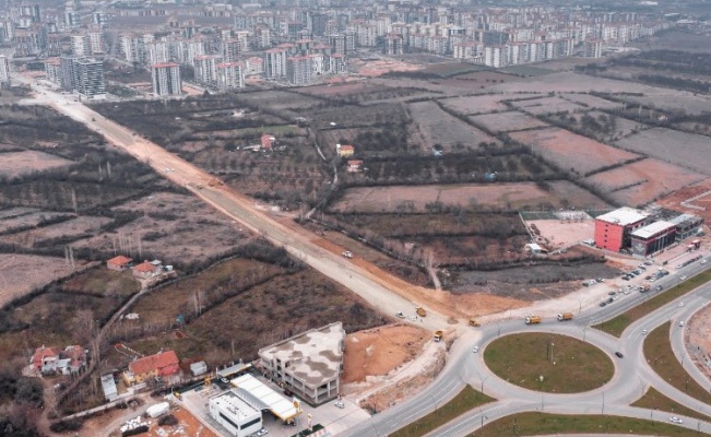 Malatya'da yapılan 35 metrelik yol incelendi 