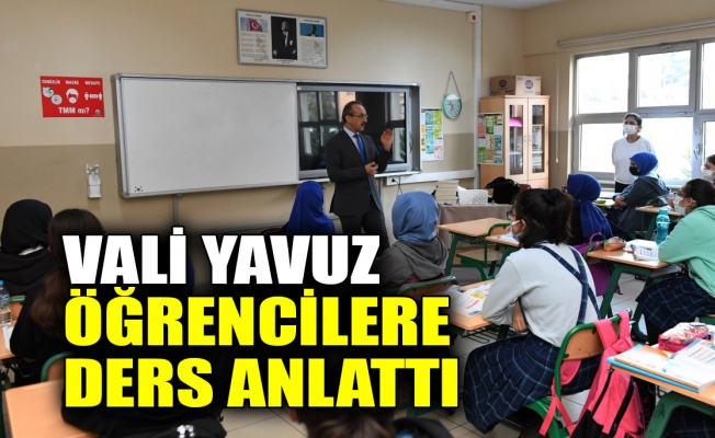 Vali Yavuz, Nuh Çimento İmam Hatip Ortaokulu’nu ziyaret etti