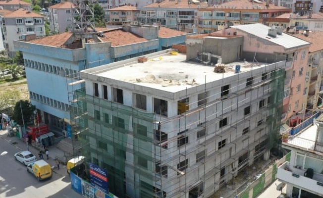 Bursa Mudanya'da Aile Destek Merkezi'nin kaba inşaatı tamam