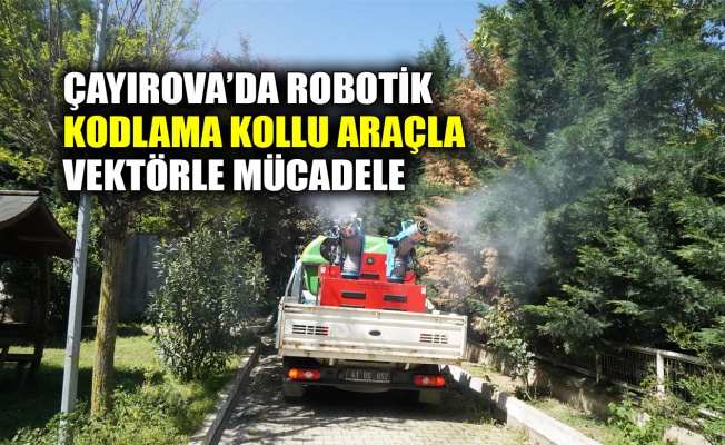 Çayırova’da robotik kodlama kollu araçla vektörle mücadele