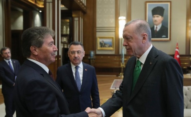 Cumhurbaşkanı Erdoğan, KKTC Başbakanı'nı kabul etti