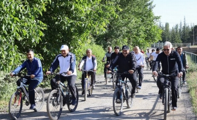 Kayseri Yahyalı'da bisiklet turu