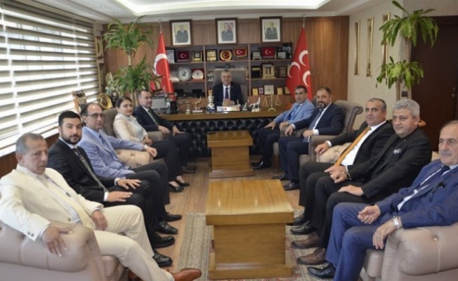 KSMMMO Başkanı Ali Yedikaya'dan MHP Kayseri'ye iade-i ziyaret