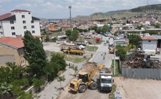 Nevşehir'de altyapı çalışması