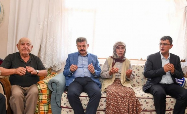 Vali Ergün’den şehit Mehmet Özen’in ailesine ziyaret