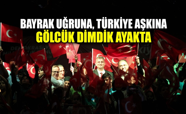 Bayrak uğruna Türkiye aşkına Gölcük dimdik ayakta