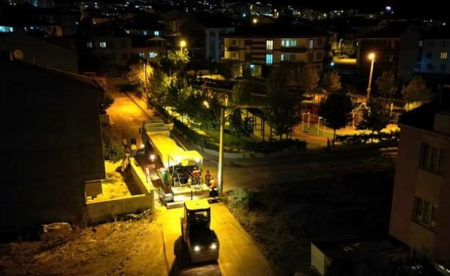 Bursa İnegöl'de 27 sokakta sathi kaplama