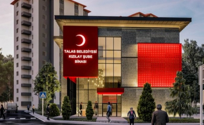 Kayseri Talas'ta Kızılay'a yeni bina