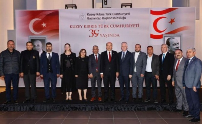 Gaziantep'te KKTC 39’uncu kuruluş yıl coşkusu