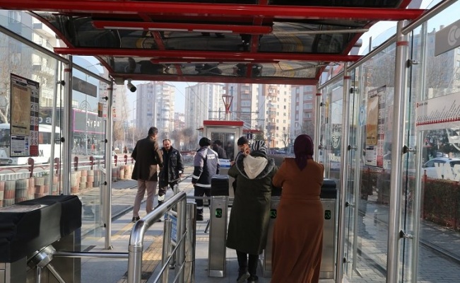 Kayseri'de tramvay iki gün boyunca ücretsiz