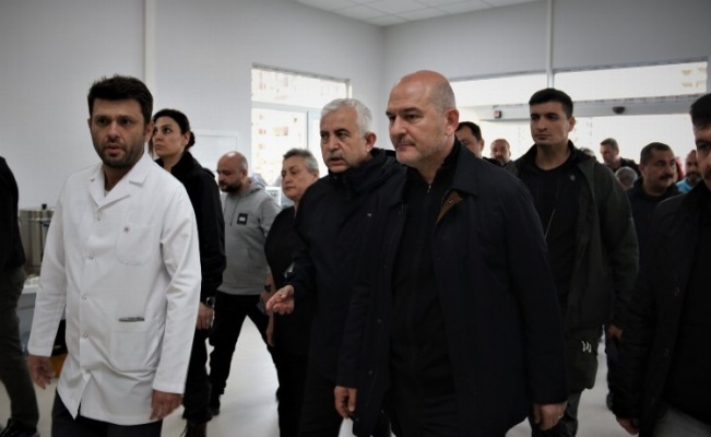 Bakan Soylu'dan Hatay'da Kocaeli'nin hastanesine inceleme