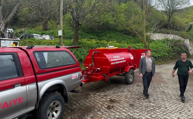 Karamürsel Tahtalı Mahallesi'ne yangın söndürme tankeri