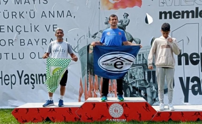 Manisalı atlet Samsun'da kürsü yaptı