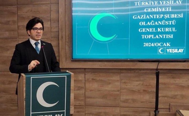 Gaziantep'te Yeşilay Prof. Dr. Haluk Şen'e emanet