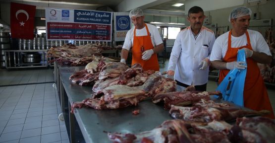  3 bin aileye kurban eti dağıtıldı