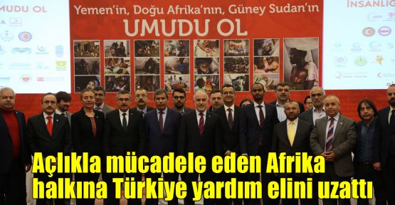 Açlıkla mücadele eden Afrika halkına Türkiye yardım elini uzattı