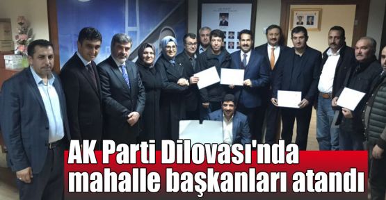   AK Parti Dilovası'nda mahalle başkanları atandı