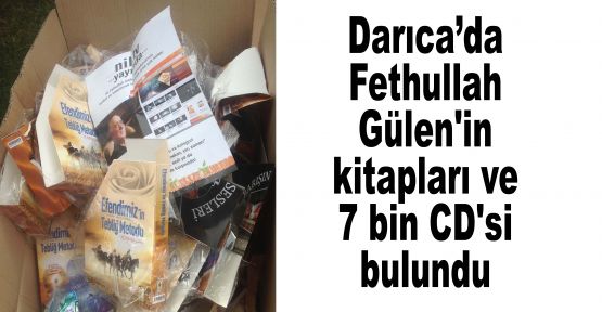 Darıca'da Fethullah Gülen'in kitapları ve 7 bin CD'si bulundu