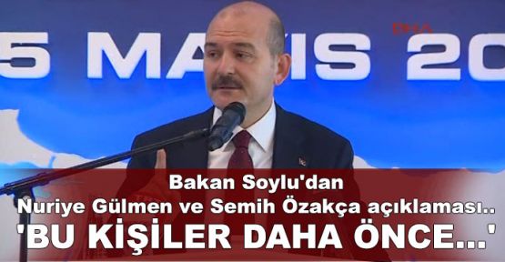 Bakan Soylu'dan Nuriye Gülmen ve Semih Özakça açıklaması