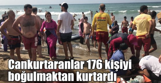 Cankurtaranlar 176 kişiyi boğulmaktan kurtardı