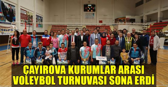 Çayırova Kurumlar Arası Voleybol Turnuvası sona erdi