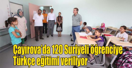 Çayırova’da 120 Suriyeli öğrenciye Türkçe eğitimi veriliyor