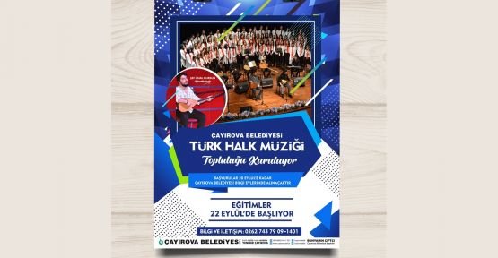  Çayırova'da Türk Halk Müziği Topluluğu kuruluyor