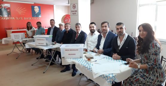  CHP Çayırova'da 9 mahallenin delege seçimleri tamamlandı