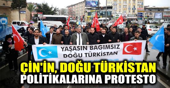  Çin'in Doğu Türkistan politikalarına protesto
