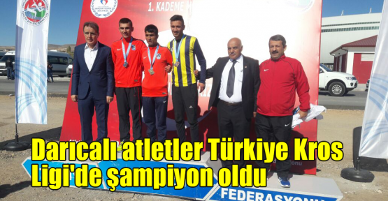 Darıcalı atletler Türkiye Kros Ligi'de şampiyon oldu