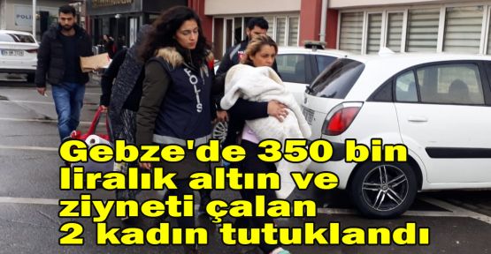    Gebze'de 350 bin liralık altın ve ziyneti çalan 2 kadın tutuklandı