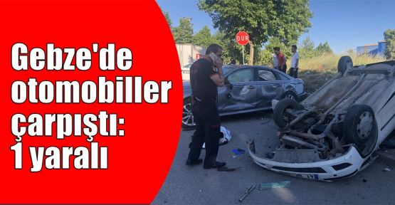   Gebze'de otomobiller çarpıştı: 1 yaralı
