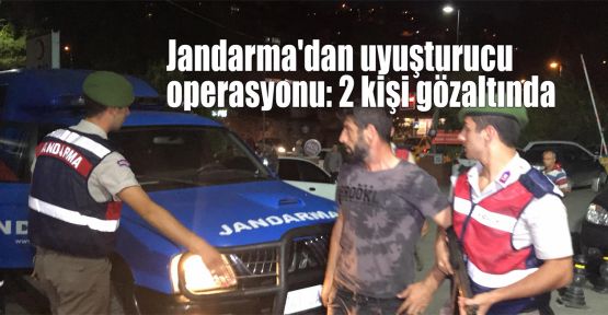  Jandarma'dan uyuşturucu operasyonu