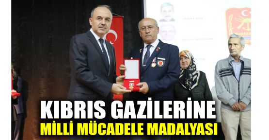  Kıbrıs gazilerine Milli Mücadele Madalyası