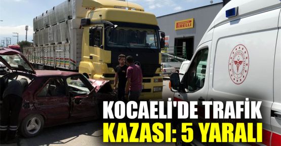  Kocaeli'de trafik kazası: 5 yaralı