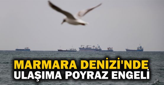 Marmara Denizi'nde ulaşıma poyraz engeli
