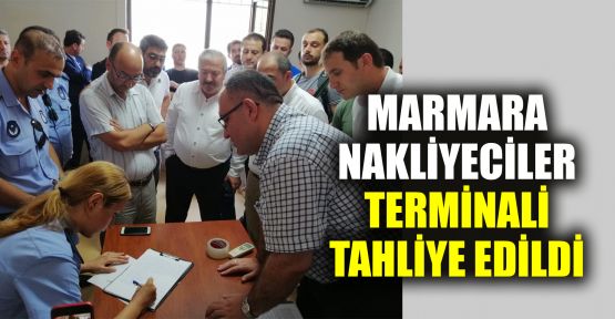  Marmara Nakliyeciler Terminali tahliye edildi