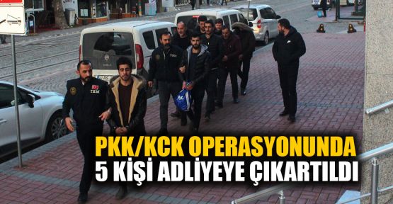  PKK/KCK operasyonunda 5 kişi adliyede