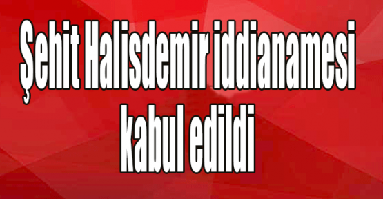 Şehit Halisdemir iddianamesi kabul edildi