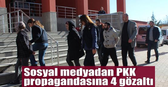 Sosyal medyadan PKK propagandasına 4 gözaltı