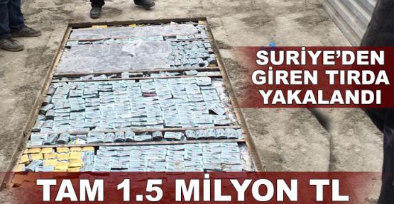 Suriye'den giriş yapan TIR'da yakalandı! Tam 1.5 milyon lira