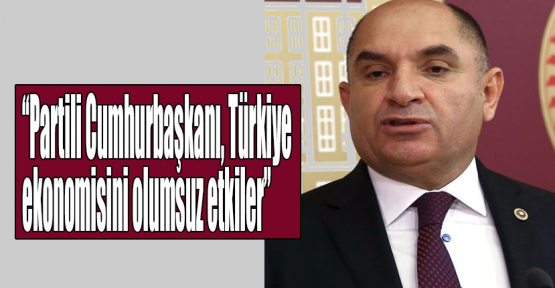 Tarhan: Partili Cumhurbaşkanı, Türkiye ekonomisini olumsuz etkiler