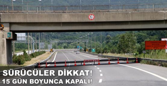  TEM'in Ankara yönü ulaşıma kapatıldı