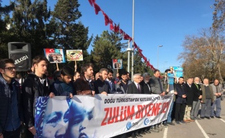 Çin'in Doğu Türkistan politikaları Sakarya'da protesto edildi