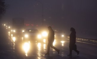 Edirne'de sis trafik seyrini olumsuz etkiledi