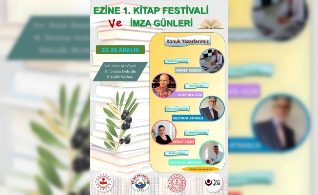 Ezine'de kitap festivali düzenlenecek