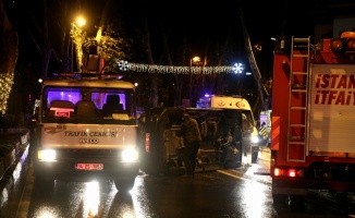 Beşiktaş'ta trafik kazası: 1 yaralı