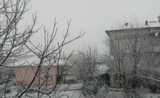 Bilecik'in Yenipazar ilçesinde kar yağışı etkili oluyor