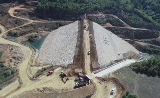 Bursa'da bin 550 dekarı sulayacak Olukman Tekke Barajı'nın yapımı sürüyor